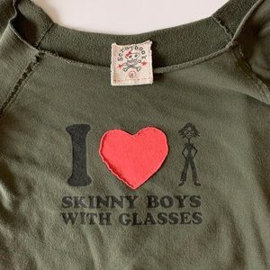 Scrapbook ‘I ❤️ Skinny Boys w/Glasses’ Sweatshirt